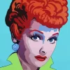 Abstract Lucille Ball Diamond Painting