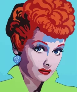 Abstract Lucille Ball Diamond Painting