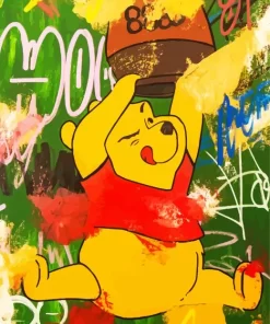 Abstract Winnie The Pooh Diamond Painting