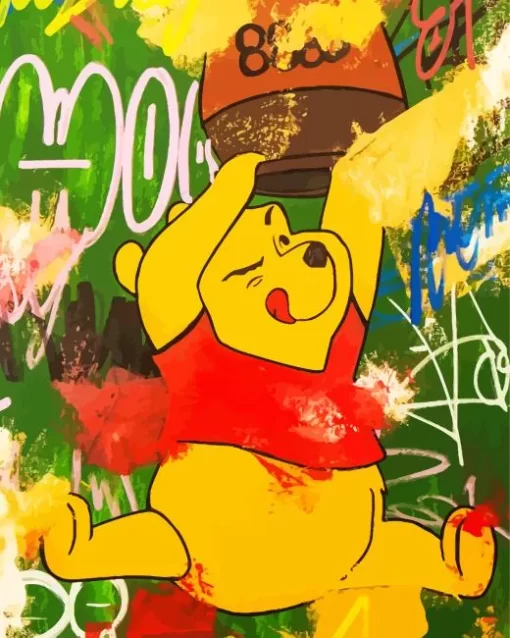 Abstract Winnie The Pooh Diamond Painting