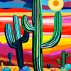 Abstract Cactus Art Diamond Painting