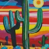 Abstract Cactus Art Diamond Painting