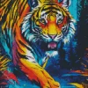 Abstract Colorful Tiger Diamond Painting