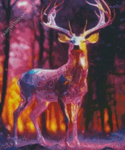 Abstract Deer Diamond Painting