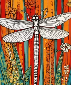 Abstract Dragonfly Art Diamond Painting