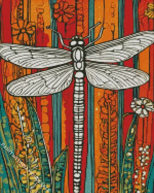 Abstract Dragonfly Art Diamond Painting