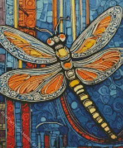 Abstract Dragonfly Diamond Painting