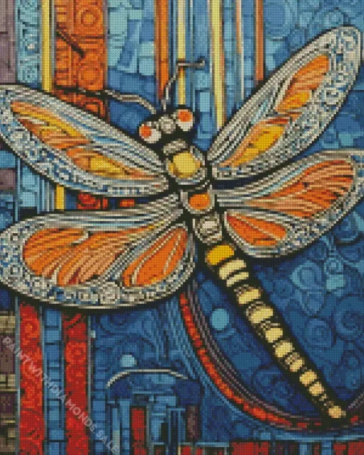 Abstract Dragonfly Diamond Painting