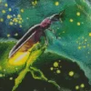 Abstract Fireflies Art Diamond Painting