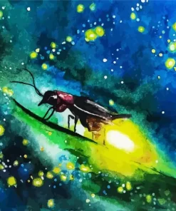 Abstract Firefly Art Diamond Painting