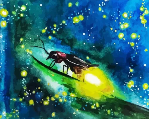 Abstract Firefly Art Diamond Painting