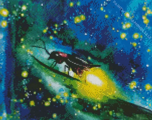 Abstract Firefly Art Diamond Painting