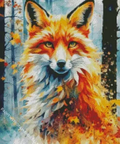 Abstract Fox Diamond Painting