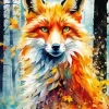 Abstract Fox Diamond Painting