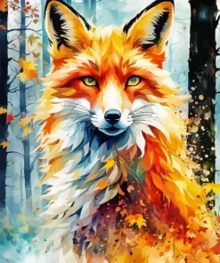 Abstract Fox Diamond Painting