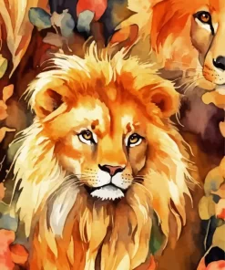 Abstract Lion Art Diamond Painting