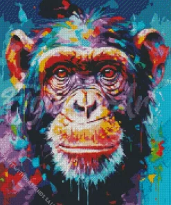 Abstract Monkey Art Diamond Painting