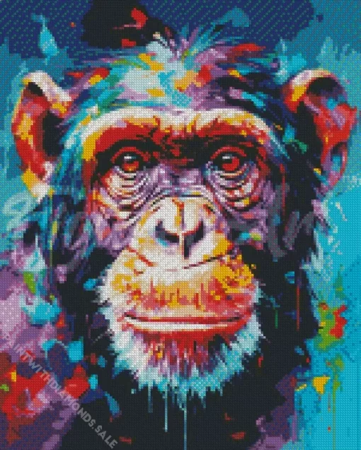 Abstract Monkey Art Diamond Painting