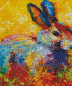 Abstract Rabbit Diamond Painting