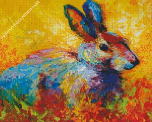 Abstract Rabbit Diamond Painting