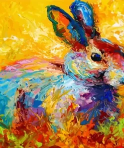 Abstract Rabbit Diamond Painting