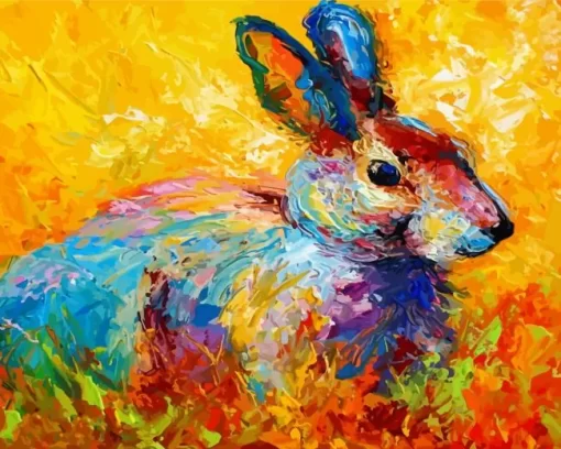 Abstract Rabbit Diamond Painting