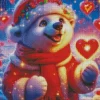 Adorable Christmas Bear Diamond Paintings