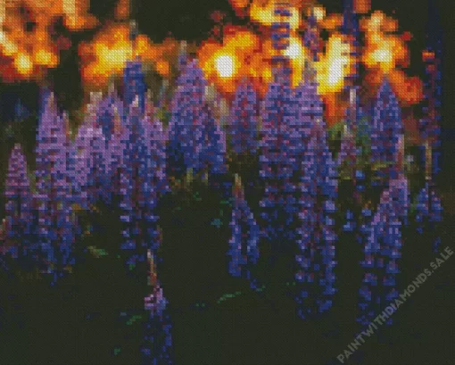 Aesthetic Bigleaf Lupine Diamond Painting