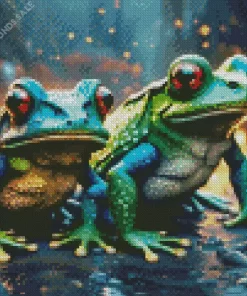 Aesthetic Frogs Diamond Painting