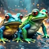 Aesthetic Frogs Diamond Painting