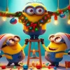 Aesthetic Christmas Minions Diamond Paintings