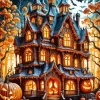 Aesthetic Halloween Castle Diamond Paintings