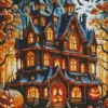 Aesthetic Halloween Castle Diamond Paintings