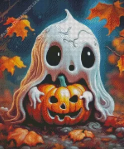 Adorable Halloween Ghost Diamond Paintings