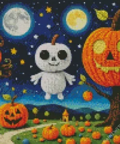 Aesthetic Halloween Ghost Diamond Paintings