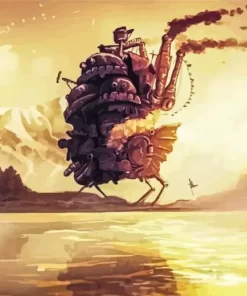 Aesthetic Howls Moving Castle Diamond Painting