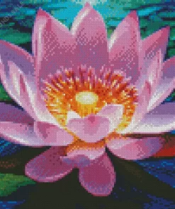 Aesthetic Sacred Lotus Diamond Painting