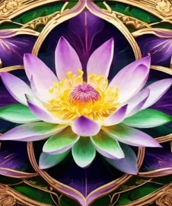 Aesthetic Sacred Lotus Art Diamond Painting