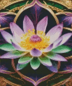 Aesthetic Sacred Lotus Art Diamond Painting