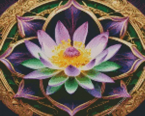 Aesthetic Sacred Lotus Art Diamond Painting