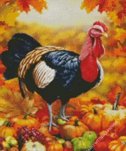 Aesthetic Thanksgiving Turkey Bird Diamond Paintings