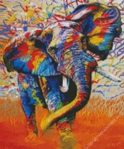 African Bull Elephant Diamond Painting