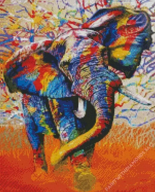 African Bull Elephant Diamond Painting