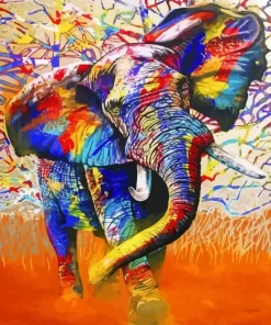 African Bull Elephant Diamond Painting