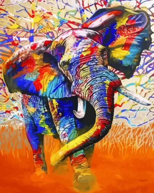 African Bull Elephant Diamond Painting