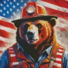 American Bear Diamond Painting