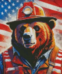 American Bear Diamond Painting