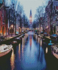 Amsterdam At Night Diamond Painting