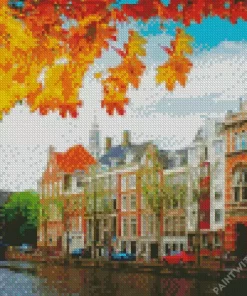 Amsterdam In Autumn Diamond Painting