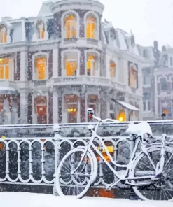 Amsterdam In Winter Diamond Painting